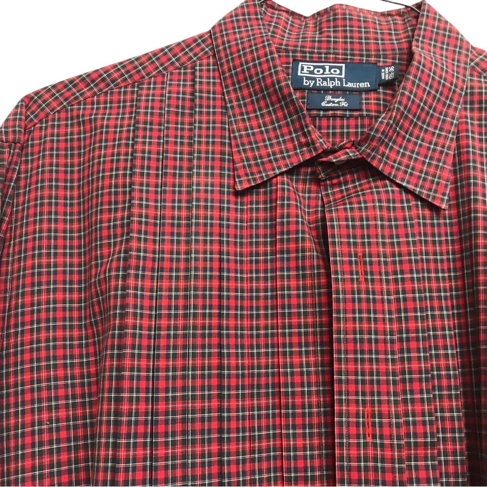 Polo Ralph Lauren Men’s Front Button Long Sleeve Dress Shirt 17 1/2 neck